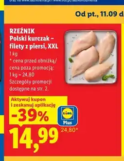 Lidl Polski kurczak filety z piersi Rzeźnik XXL oferta