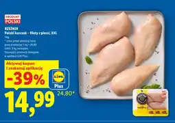 Lidl Filety z piersi polskiego kurczaka Rzeźnik XXL oferta