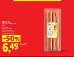 Lidl Parówki z indyka Pikok Pure XXL oferta