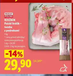 Lidl Polski królik tuszka z podrobami Rzeźnik oferta