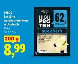 Lidl Ser żółty wysokoproteinowy w plastrach Pilos High Protein oferta