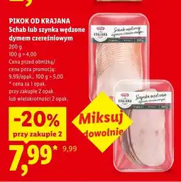 Lidl Schab wędzony dymem czereśniowym Pikok Od Krajana oferta