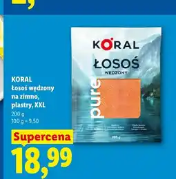 Lidl Łosoś wędzony na zimno plastry XXL Pure oferta