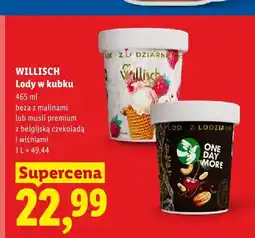Lidl Lody w kubku Willisch beza z malinami oferta