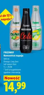 Lidl Koncentrat napoju Freeway Orange oferta