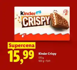 Lidl Wafelki Kinder Crispy 5-pak oferta