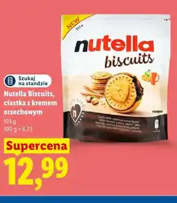 Lidl Ciastka z kremem orzechowym Nutella Biscuits oferta