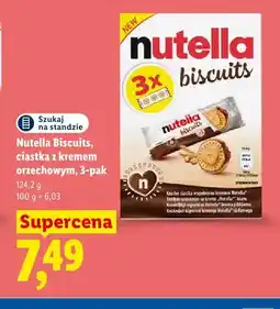 Lidl Ciastka z kremem orzechowym Nutella Biscuits 3-pak oferta