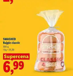 Lidl Bajgle classic Smashed 4-pak oferta
