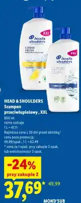 Lidl Szampon przeciwłupieżowy Head & Shoulders Citrus Fresh XXL oferta
