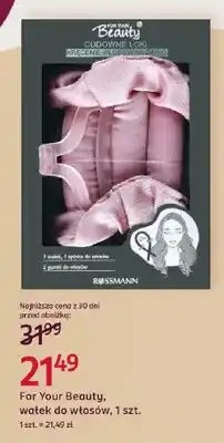 Rossmann Wałek do włosów For Your Beauty oferta
