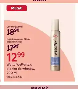 Rossmann Pianka do włosów Wella Wellaflex oferta
