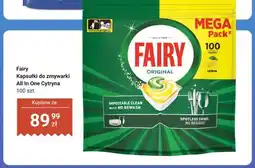 Dino Kapsułki do zmywarki Fairy All In One Cytryna 100-pak oferta