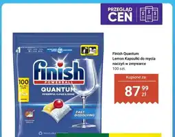 Dino Kapsułki do mycia naczyń w zmywarce Finish Quantum Lemon 100-pak oferta