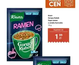 Dino Zupa ramen o smaku kurczaka Knorr Gorący Kubek Nocny Snack oferta
