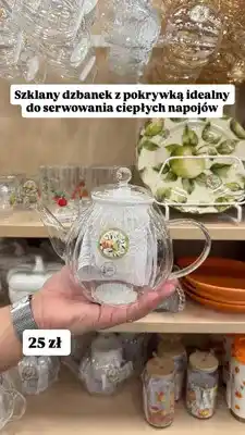 Pepco Szklany dzbanek z pokrywką oferta