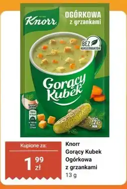 Dino Zupa Knorr Gorący Kubek Ogórkowa z grzankami oferta