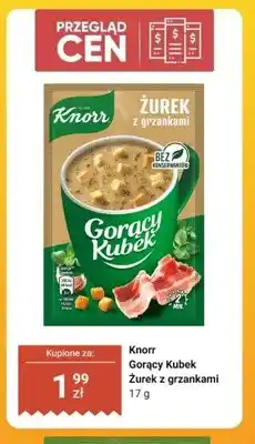 Dino Zupa Knorr Gorący Kubek Żurek z grzankami oferta