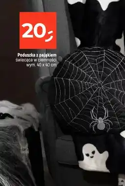 Dealz Poduszka z pająkiem świecąca w ciemności 40x40 cm oferta