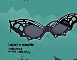 Dealz Okulary w kształcie nietoperza rozmiar dziecięcy oferta