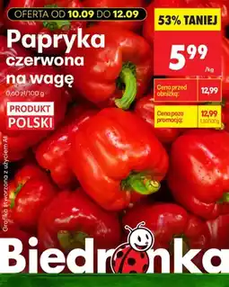 Biedronka Papryka czerwona oferta