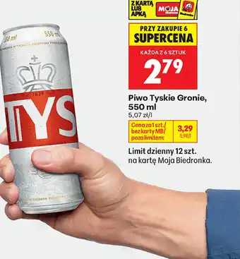Biedronka Piwo Tyskie oferta