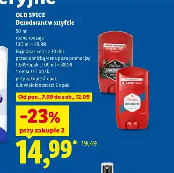 Lidl Dezodorant Old Spice oferta