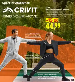 Lidl Bluza z kapturem Crivit oferta