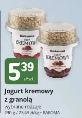 Marketvita Jogurt kremowy z granolą BAKOMA oferta