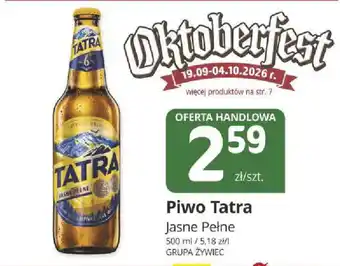 Marketvita Piwo Tatra Jasne Pełne oferta