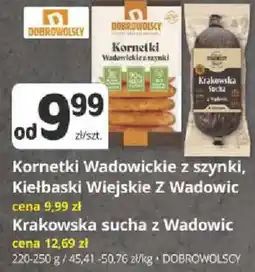 Marketvita Kornetki Wadowickie z szynki, Kiełbaski Wiejskie Z Wadowic oferta