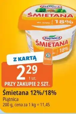 E.Leclerc Śmietana 12%/18% oferta