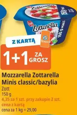 E.Leclerc Mozzarella Zottarella Minis classic / bazylia oferta