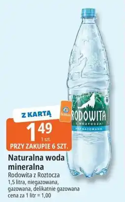 E.Leclerc Naturalna woda mineralna Rodowita z Roztocza oferta