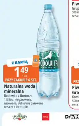 E.Leclerc Naturalna woda mineralna Rodowita z Roztocza oferta