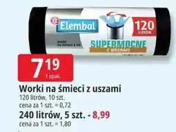 E.Leclerc Worki na śmieci z uszami Elembal oferta