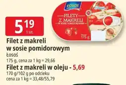 E.Leclerc Filety z Makreli w sosie pomidorowym oferta
