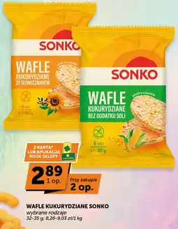 Groszek Wafle kukurydziane Sonko oferta