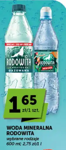 Groszek Woda mineralna Rodowita oferta