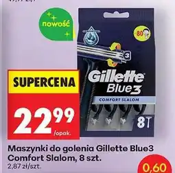 Biedronka Maszynki do golenia Gillette Blue3 Comfort Slalom, 8 szt oferta