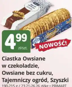 Marketvita Ciastka Owsiane w czekoladzie, Owsiane bez cukru, Tajemniczy ogród, Szyszki oferta