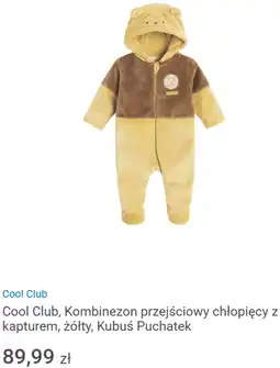 Smyk Cool Club, Kombinezon przejściowy chłopięcy z kapturem, żółty, Kubuś Puchatek oferta