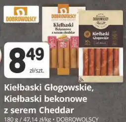 Marketvita Kiełbaski Głogowskie, Kiełbaski bekonowe z serem Cheddar Dobrowolscy oferta