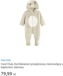 Smyk Cool Club, Kombinezon przejściowy niemowlęcy z kapturem, beżowy oferta