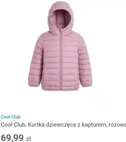 Smyk Cool Club, Kurtka dziewczęca z kapturem, różowa oferta
