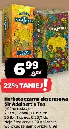 Netto Herbata czarna ekspresowa Sir Adalbert's Tea oferta