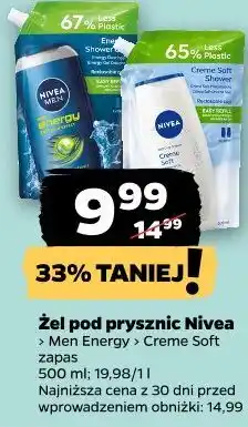 Netto Żel pod prysznic Nivea (Energy, Creme Soft) - zapas oferta