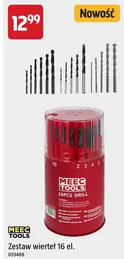 Jula Zestaw wierteł 16 el. Meec Tools oferta