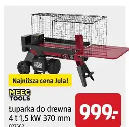 Jula Meec Tools Łuparka do drewna 4 t 1,5 kW 370 mm oferta