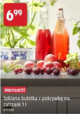 Jula Szklana butelka z pokrywką na zatrzask 1 l Menuett oferta
